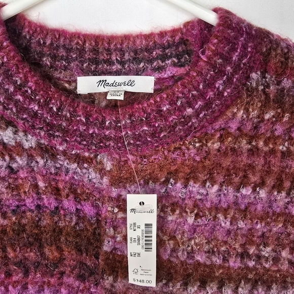 Madewell Space-Dyed Crewneck Sweater In Spacedye Verbena - Picture 9 of 13